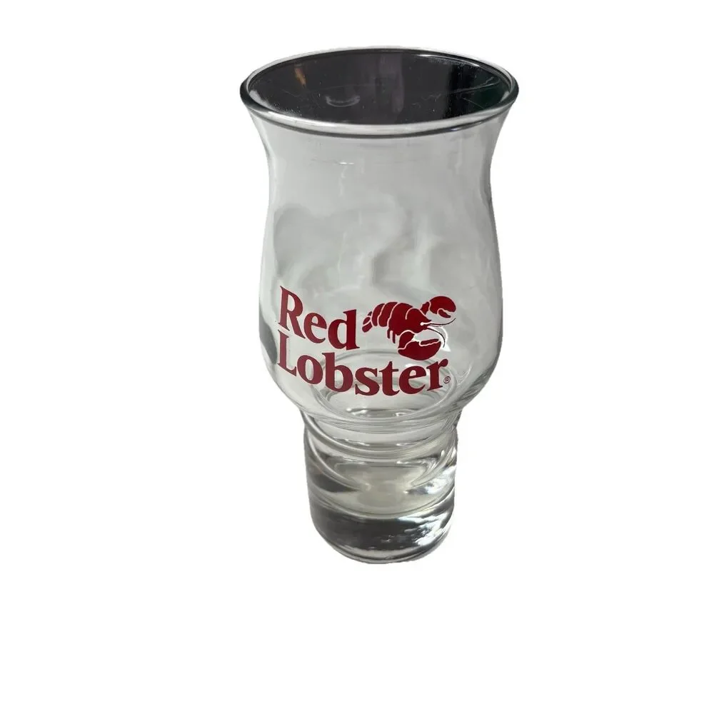 Vintage Red Lobster Beer Glass 1980s 7